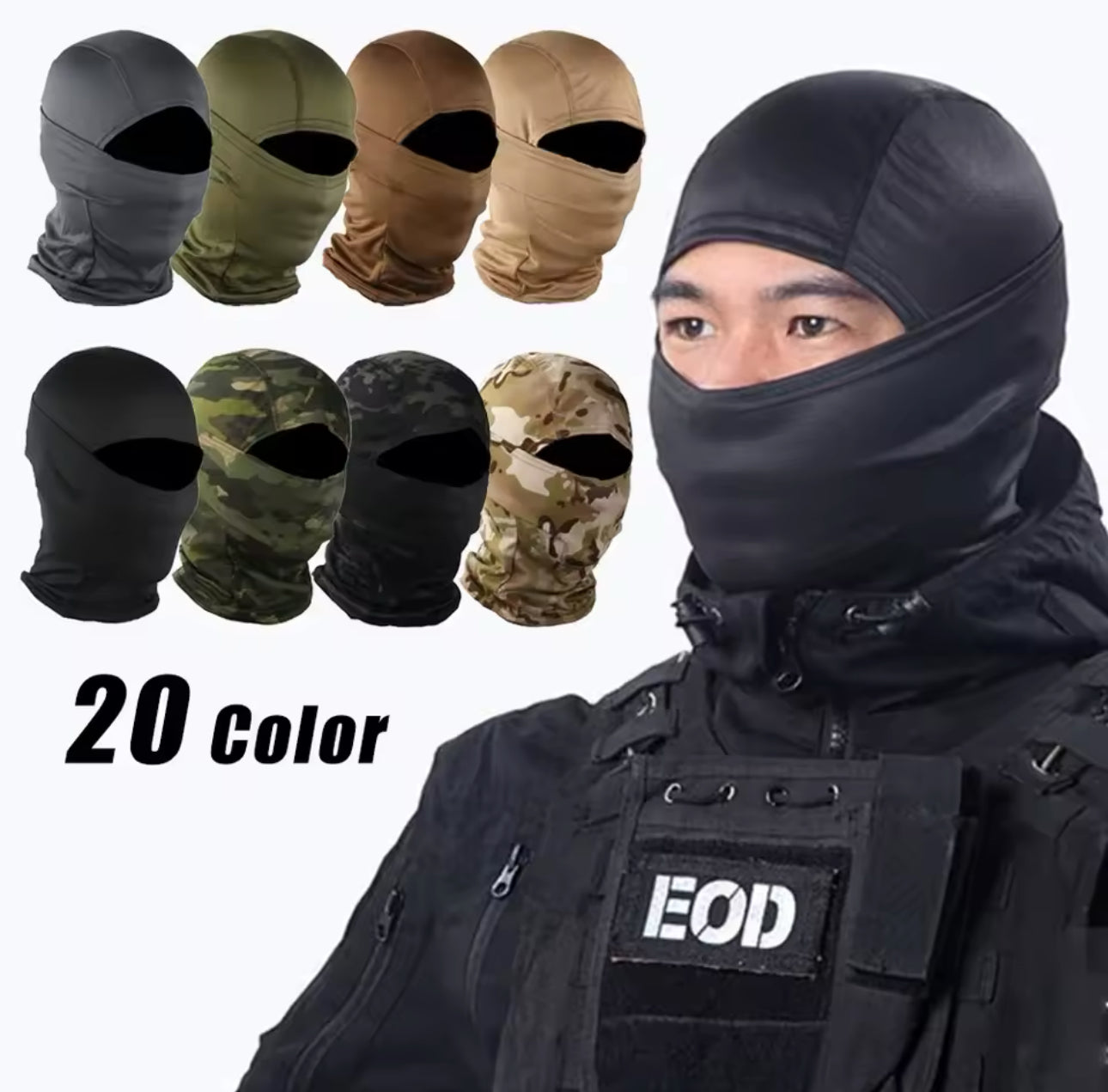 Tactical mask hat - 20 colors to choose from at an affordable price